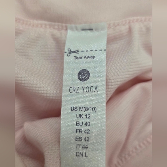 CRZ YOGA Pink Fully Lined Athletic Shorts Size M Like New - Picture 4 of 9